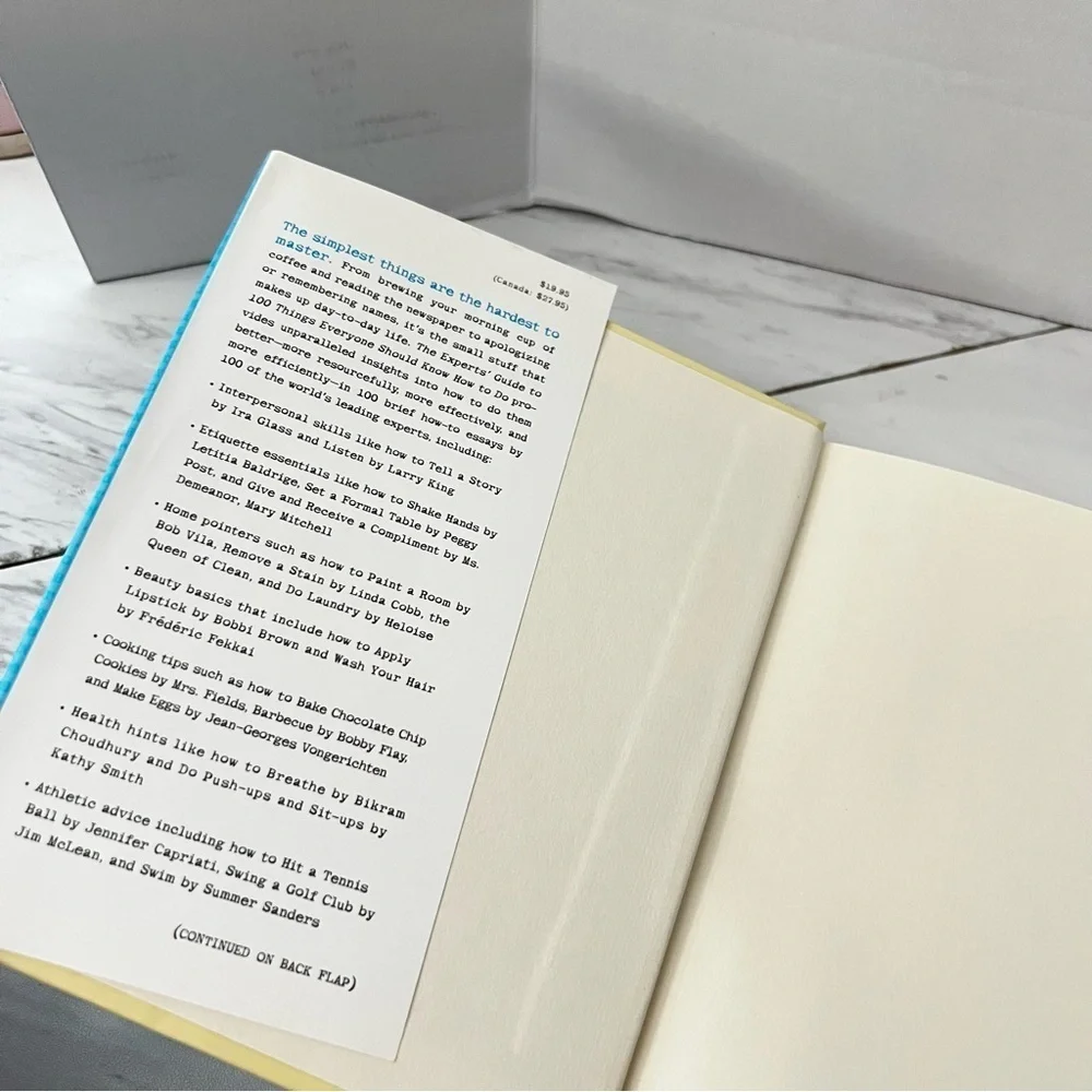 The Experts' Guide to 100 Things Everyone Should Know How to Do Hard Cover Book